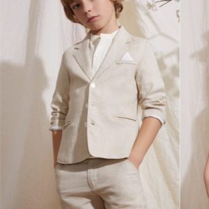 Chaqueta americana niño beige JBV94205 desde 3 años hasta 10 años