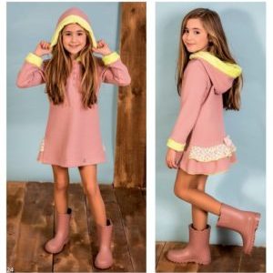 Vestido gorro y volantes traseros de nekenia