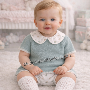 Conjunto hilo Bruma verde empolvado desde 0 hasta 12 meses 26325