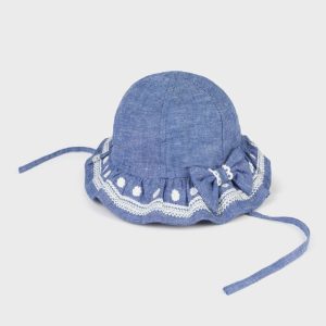 Gorro lino bordado