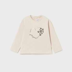 Camiseta m/l basica corazón
