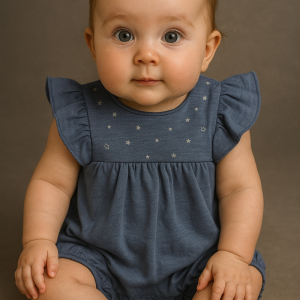 Pelele color vaquero con estrellas 3 a 36 meses