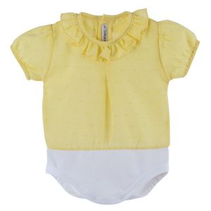 Body plumeti manga corta amarillo desde 1 mes hasta 36 meses 19034