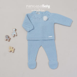 Conjunto moceta celeste de pangasa