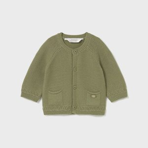 Cardigan cuello redondo trico