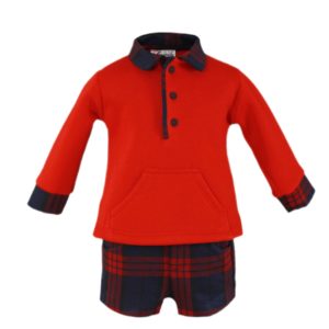 Conjunto sudadera cuadros de miranda