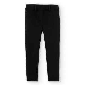 Pantalón felpa elástica perchada