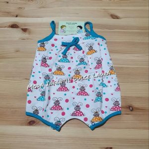 Pelele tirantes estampado bichitos pillerias 1 a 18 meses
